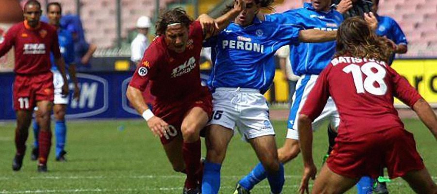 When they faced Roma on June 10, 2001 Napoli were in the middle of a desperate fight to avoid relegation, sitting third from last with 32 points