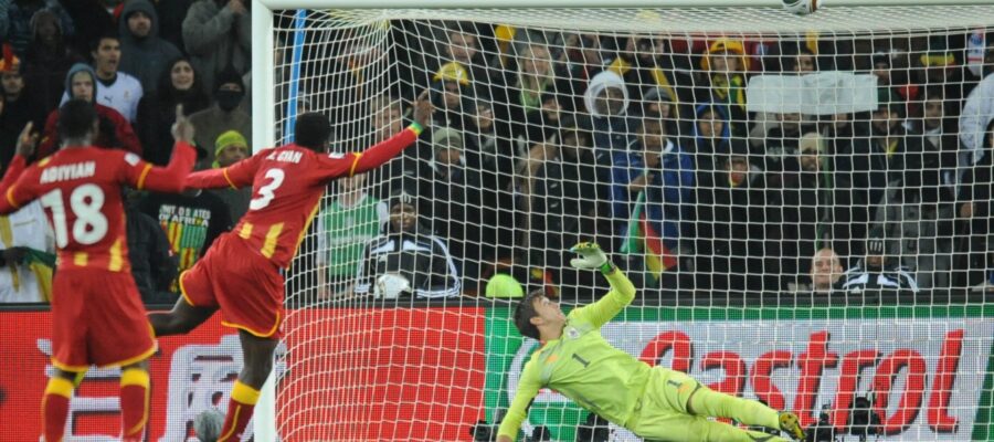 Asamoah Gyan will never forget that moment when he hit the crossbar from a penalty kick that could have consigned him to the history of African football