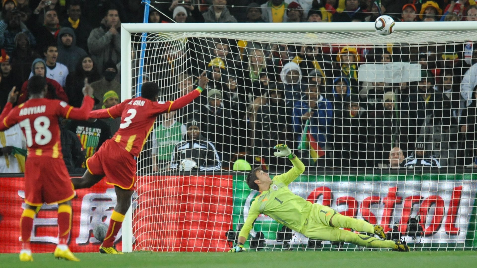 Asamoah Gyan will never forget that moment when he hit the crossbar from a penalty kick that could have consigned him to the history of African football