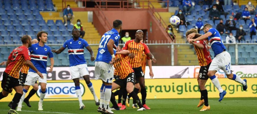 Benevento stormed back to recover from a 0-2 gap and shock Sampdoria at the Luigi Ferraris Stadium with a late Gaetano Letizia goal