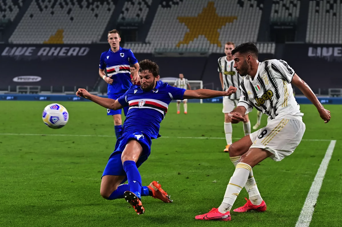 Coming in as a substitute after the restart, Gastón Ramirez did what he could to break Juventus' momentum. He was the best man among the Sampdoria lines