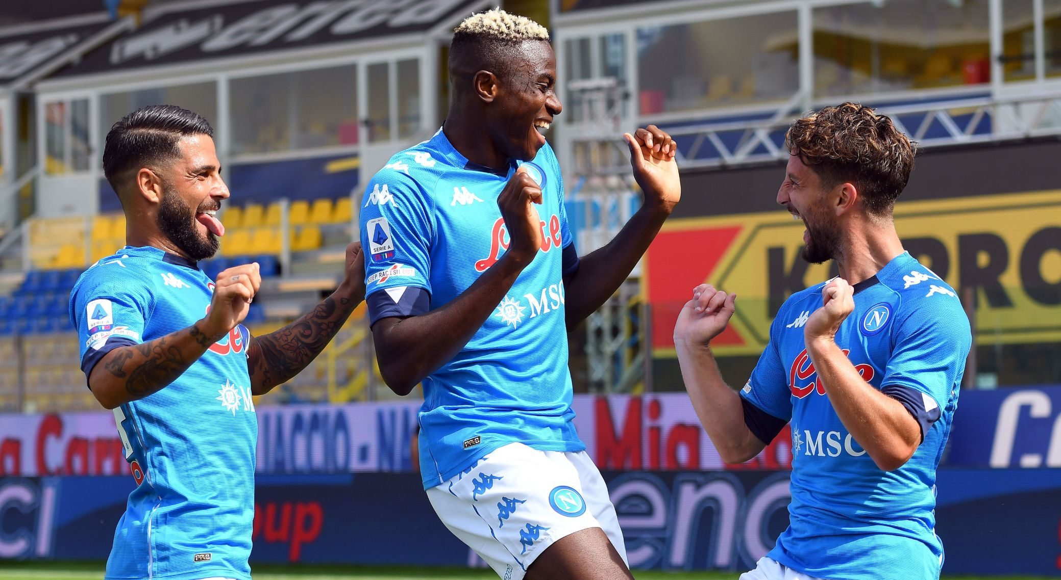 Napoli grabbed the three points in Parma thanks to goals by Dries Mertens and Lorenzo Insigne - the "usual suspects" among Gennaro Gattuso's lineup