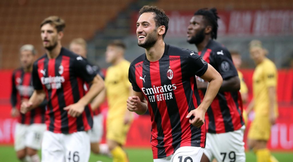 Milan needed a sumptuous Hakan Calhanoglu performance to overcome Bodo/Glimt of Norway in their Europa League Third Round Qualifiers on Thursday night