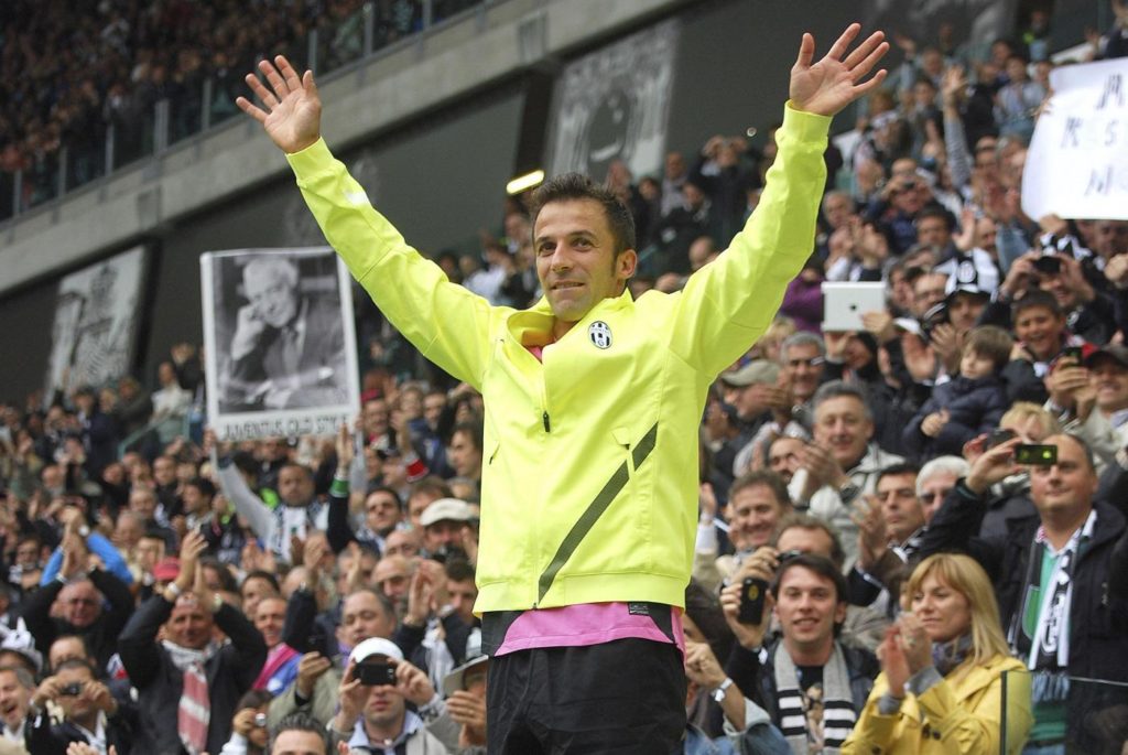 Del Piero gloriously bowing out of Juventus in 2012 