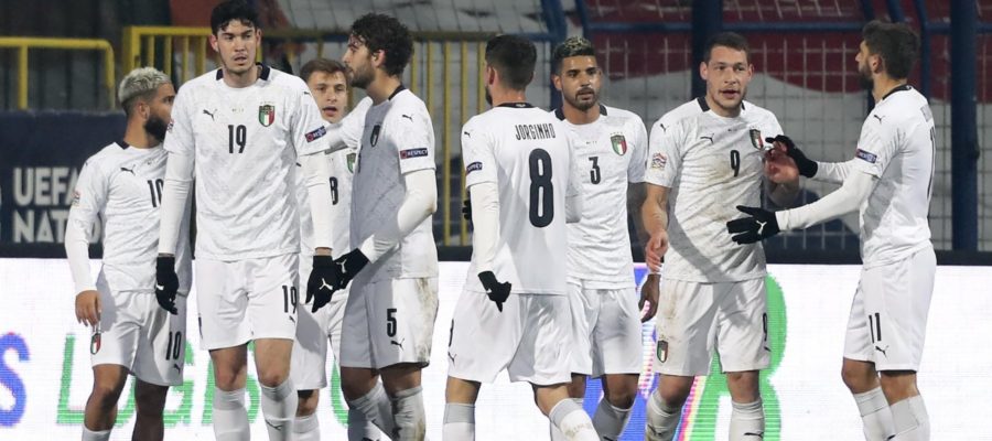 Italy bested Bosnia away with a two-nil result and finished atop of its Nations League group, earning their spot in the final four