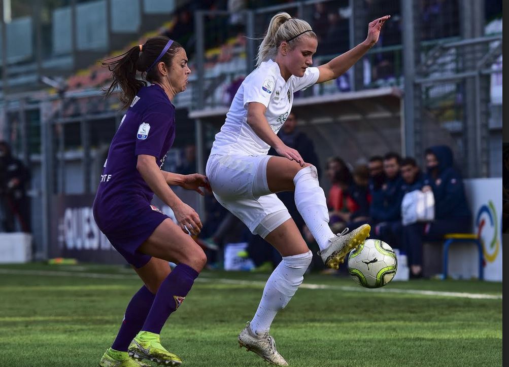 Sara Nilsson made her debut for Florentia San Gimignano in a derby against Fiorentina