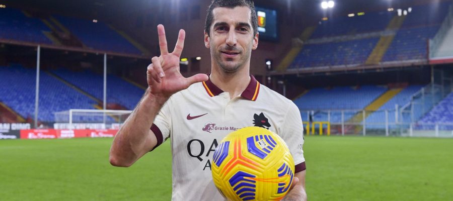 Henrikh Mkhitaryan stole the show with a hat-trick tonight, scoring all the goals as Roma won 3-1 at Genoa in the Serie A Round 7
