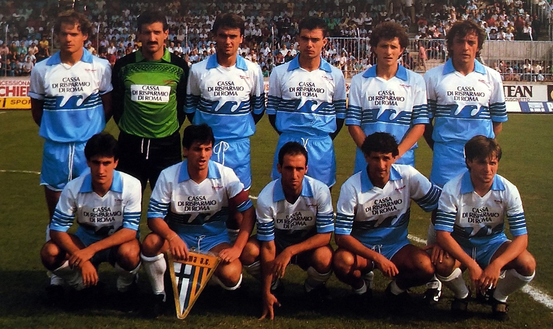 They started the season with the ambition to be promoted but rather ended up playing a dramatic relegation playout against Campobasso: This, gentleman, is the Lazio roster from the 1986-87 season