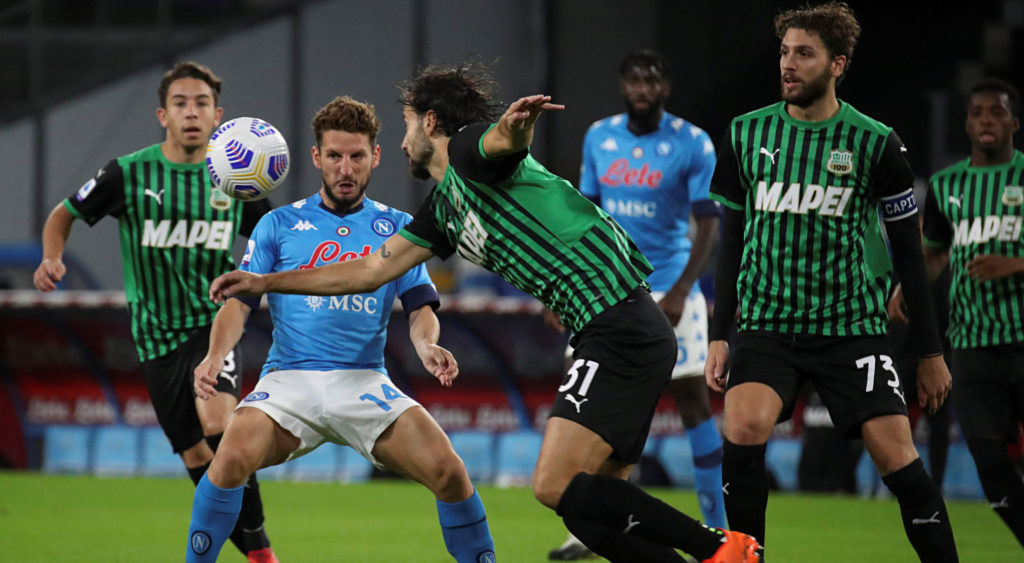 Sassuolo were missing Berardi and Caputo at the San Paolo, but it would dent their chances as they claimed an impressive 0-2 win over Napoli