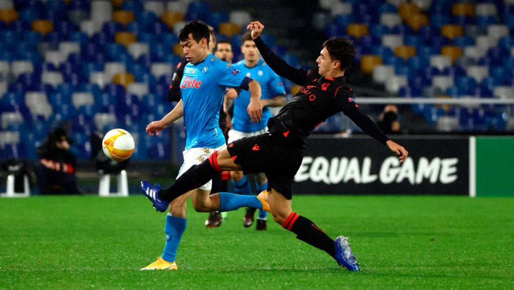 One day after the elimination of Inter from all European competitions, all Italian eyes were focused on Napoli on Thursday night