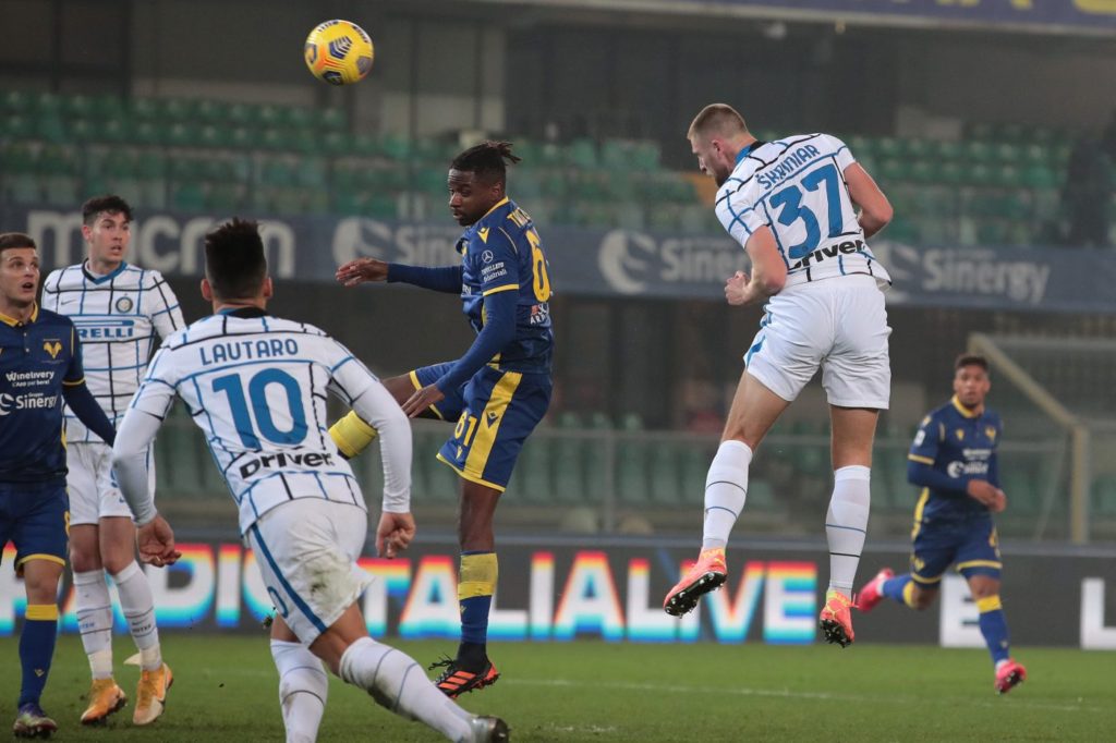 Despite Verona enormous defensive efforts trying to nullify the attacking threats from Inter, the Nerazzurri secured their seventh league win in a row