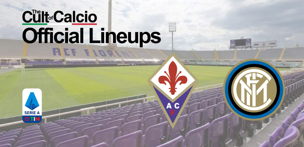 In Serie A Round 21, Fiorentina welcome Inter at the Artemio Franchi Stadium and here are the official lineups for both sides