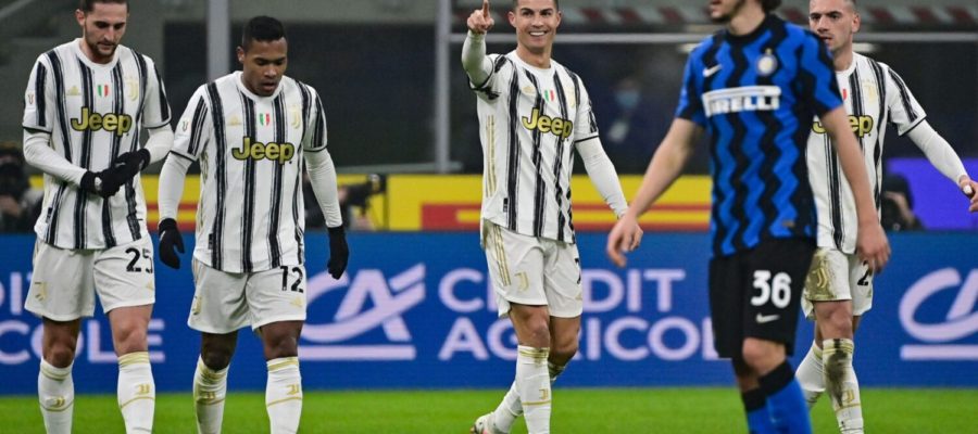 "Pazza Inter" let Juventus come from behind and record a 1-2 win in the first leg of the Coppa Italia Semi Final with a Cristiano Ronaldo brace