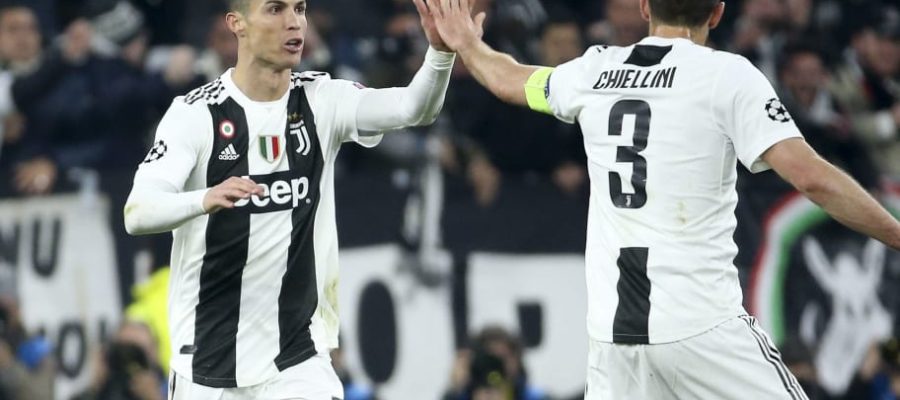 Chiellini and Ronaldo earn the highest player rating in the encounter between Juventus and Roma