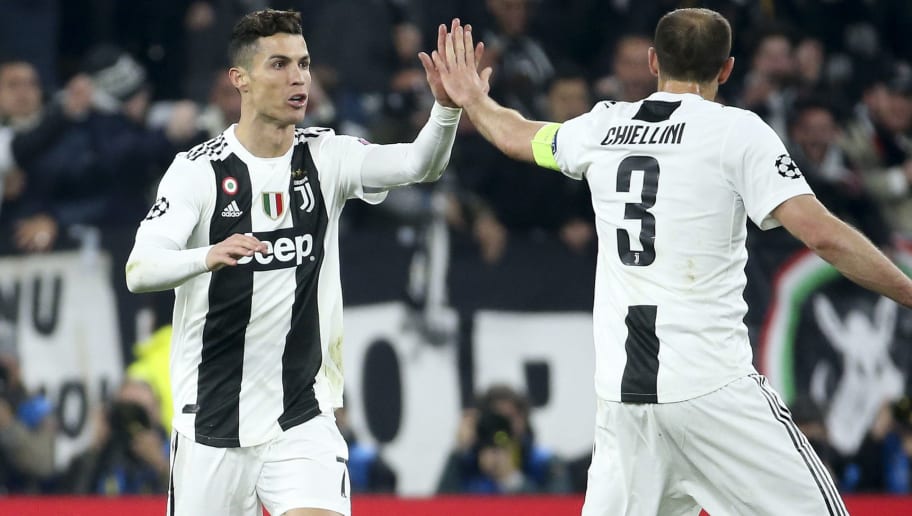 Chiellini and Ronaldo earn the highest player rating in the encounter between Juventus and Roma