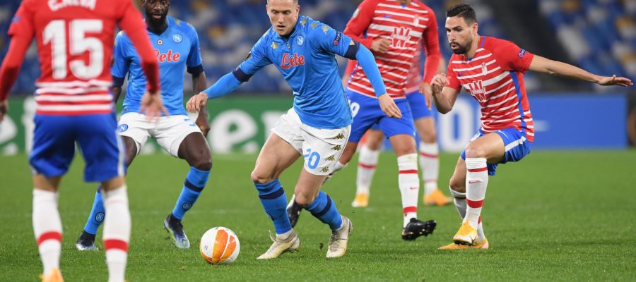 In the second leg of the Europa League Round of 32, Napoli hosted Granada at the Stadio Diego Armando Maradona and were eliminated despite winning
