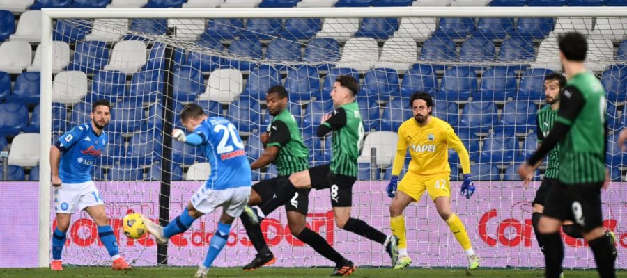 There were six goals scored at the Mapei Stadium - Città del Tricolore as Sassuolo and Napoli could not be separated by full-time