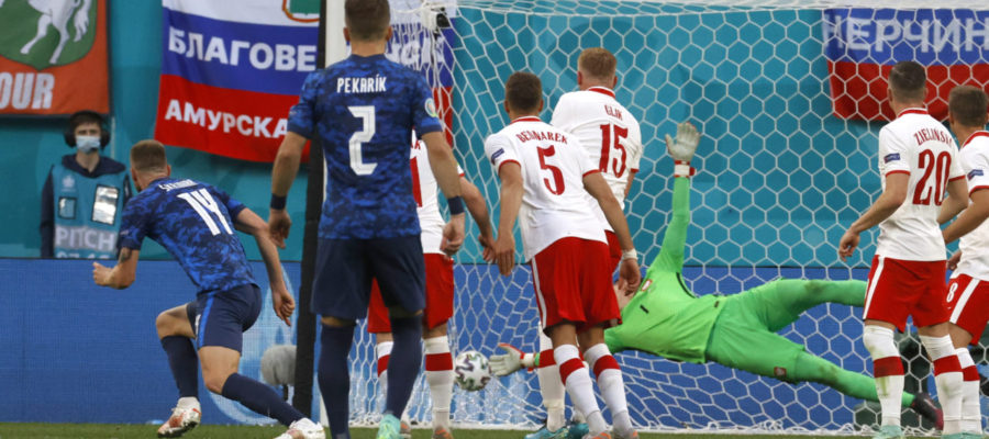 Slovakia had the upper hand against Poland in the first game of Group E at Euro 2020, claiming all three points on offer by a 2-1 score