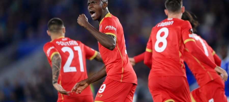 Victor Osimhen, as the Nigerian striker bagged a brace for Napoli on Thursday night to cancel a two-goal lead for Leicester in the Europa League opener