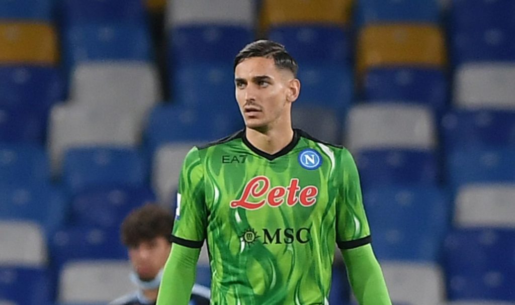 Alex Meret of Napoli during the Serie A TIM match between Genoa