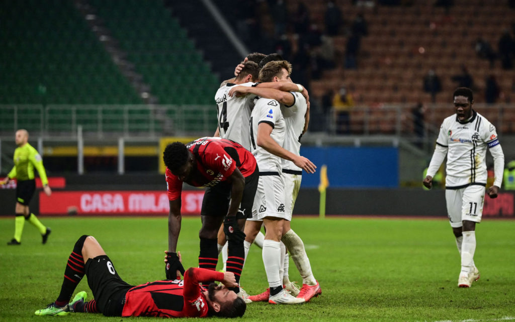 Spezia pulled off an incredible comeback and took home all three points on offer with a 1-2 win as Milan squandered a major chance to overtake Inter