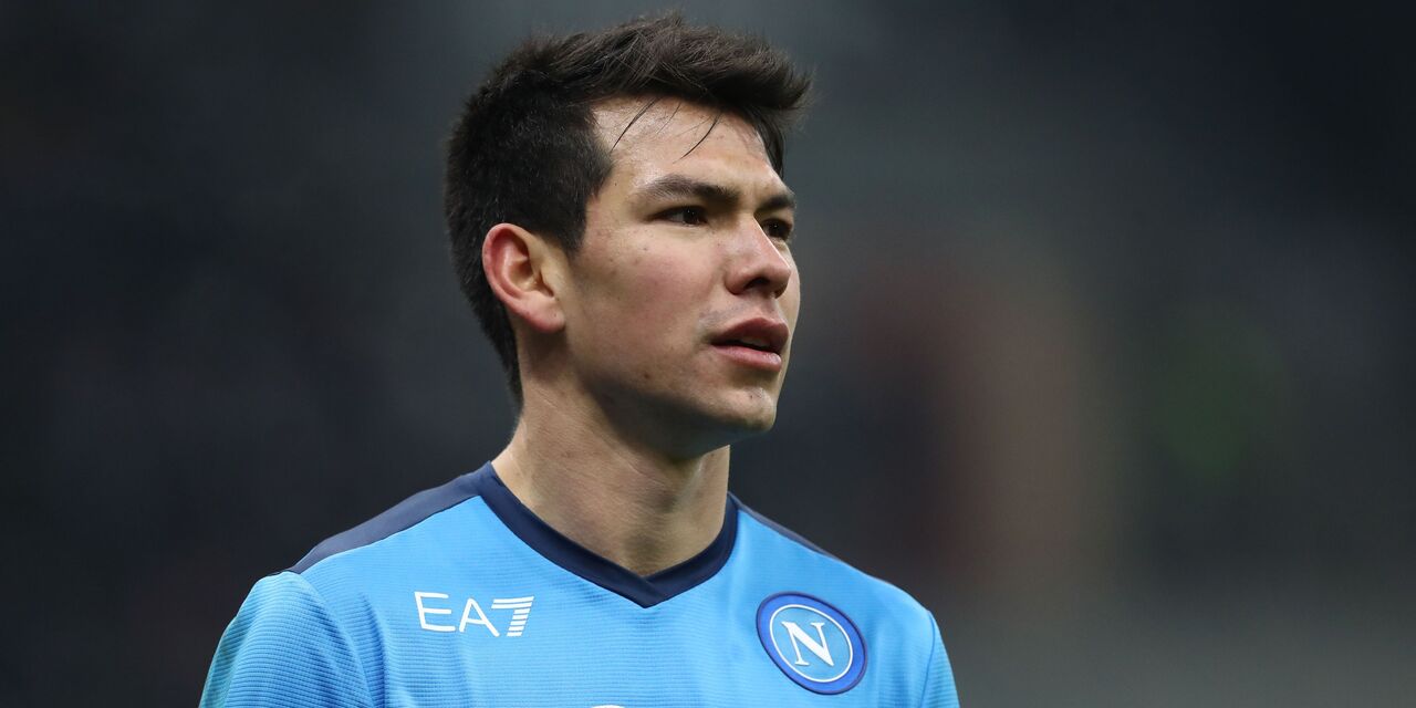 Napoli, Italy. 15th May, 2022. Hirving Lozano player of Napoli