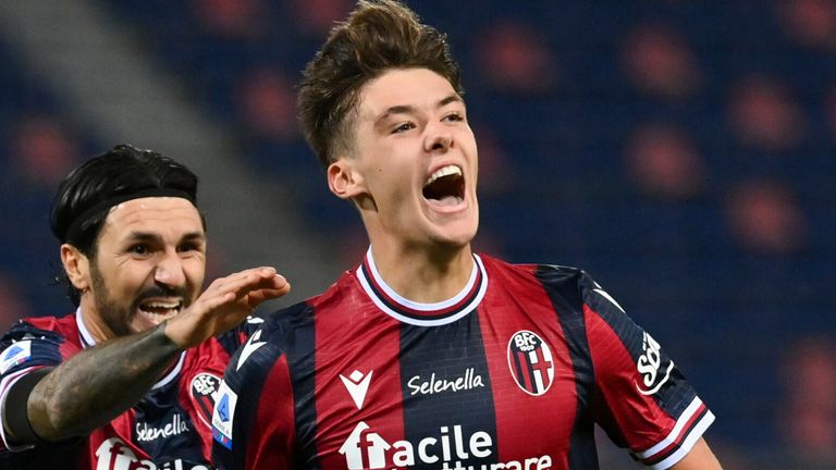 Throughout his breakthrough season with Bologna, the rising Scottish star Aaron Hickey has attracted the interest of Premier League giants Arsenal.