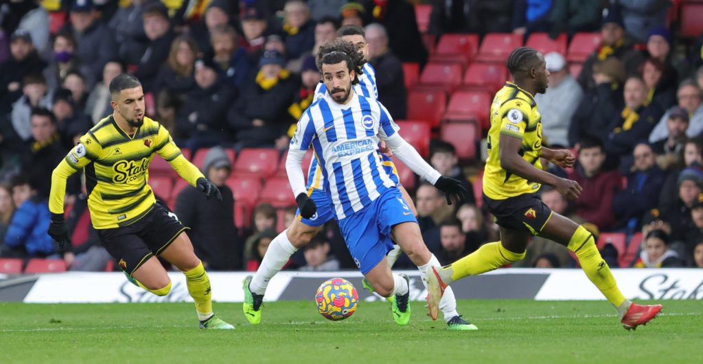 Marc Cucurella, who is currently plying his trade in the Premier League with Brighton and Hove Albion, is on the radar of three European heavyweights