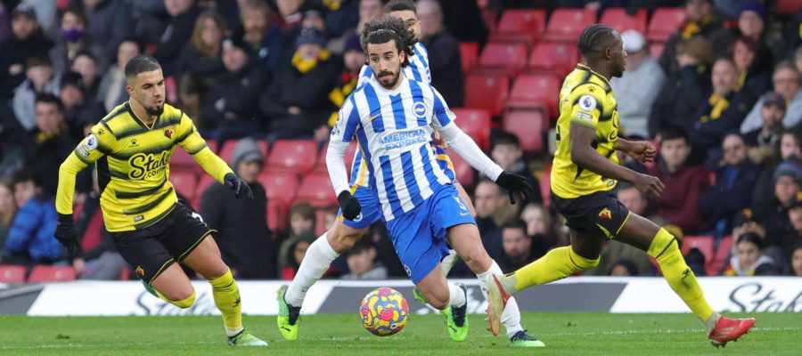 Marc Cucurella, who is currently plying his trade in the Premier League with Brighton and Hove Albion, is on the radar of three European heavyweights