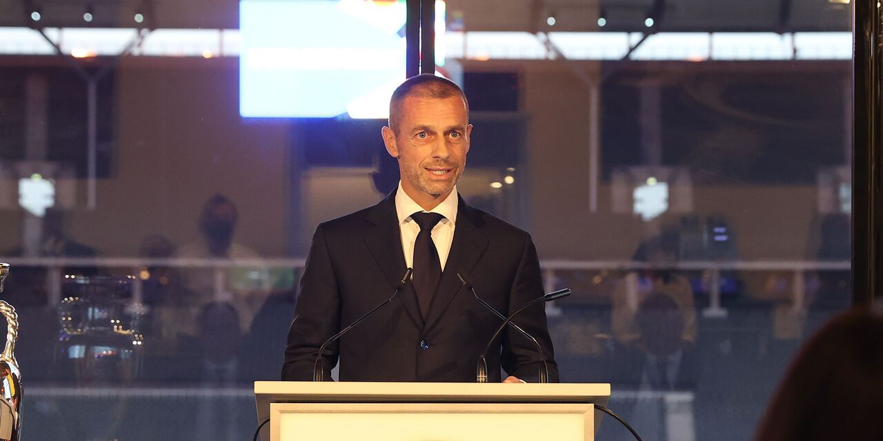 UEFA president Aleksander Ceferin participated in a pair of conventions in Italy after announcing that he would run again for the position.