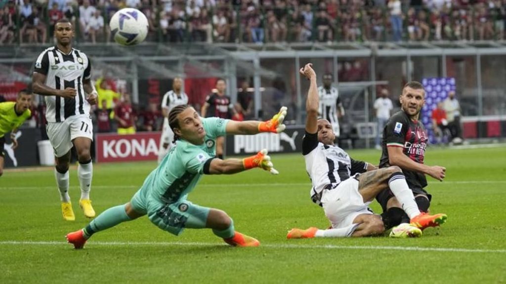 The first kickoff of the new Serie A season took place at the packed San Siro Stadium, where Milan began their title defense by hosting Udinese