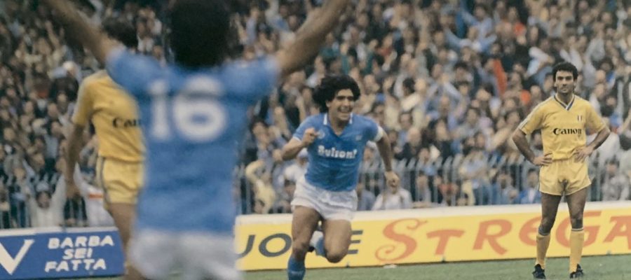 October 20, 1985, marked an ideal passing of the Scudetto baton as Napoli received Verona at the San Paolo Stadium and disposed of them by a 5-0 score