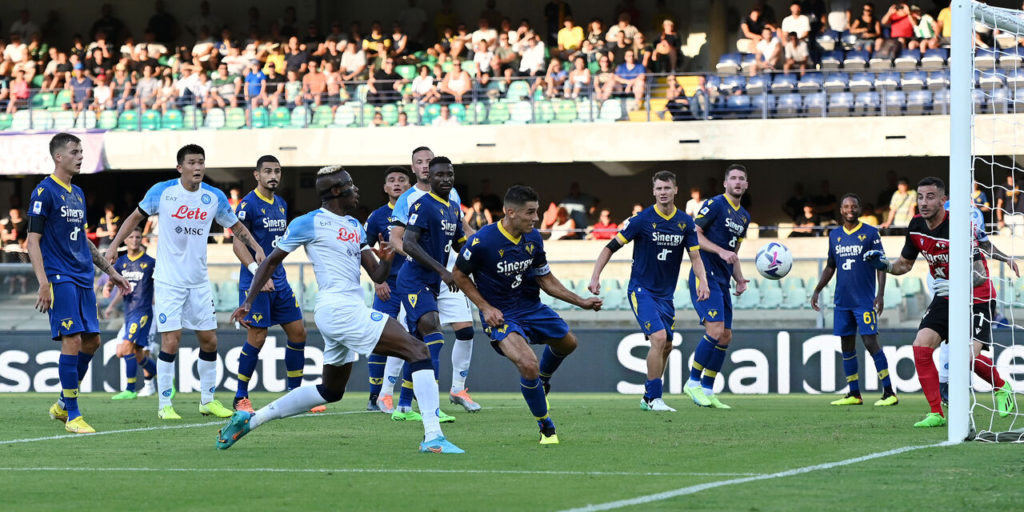 Napoli forced their way past a clueless Verona side, putting five past their opponents and celebrating Khvicha Kvaratskhelia's first goal on his debut day
