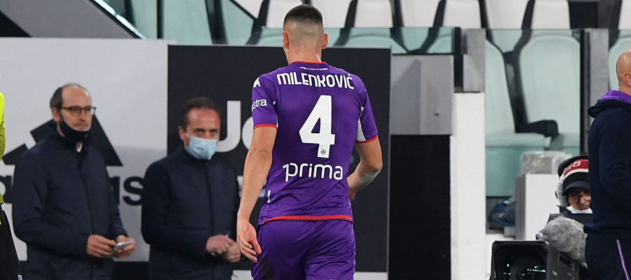 Nikola Milenkovic subbed off early against Juventus and will have to sit out multiple matches because of a relatively minor thigh injury.