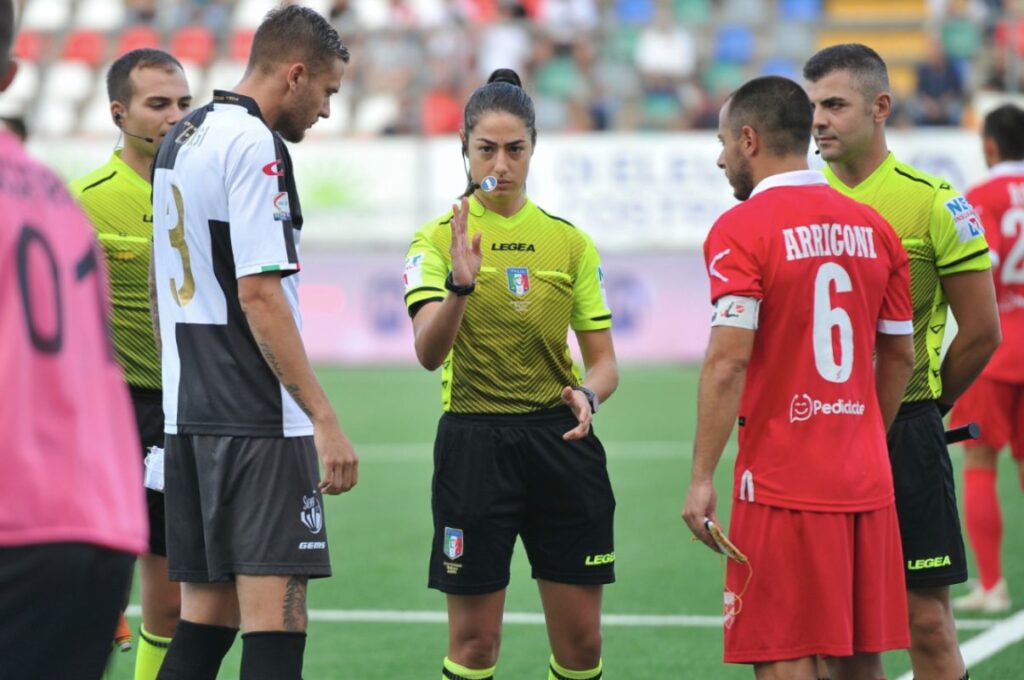 Referee Maria Sole Ferrieri Caputi will be the first woman to ever direct a Serie A game. She was scheduled to referee the Sassuolo - Salernitana game