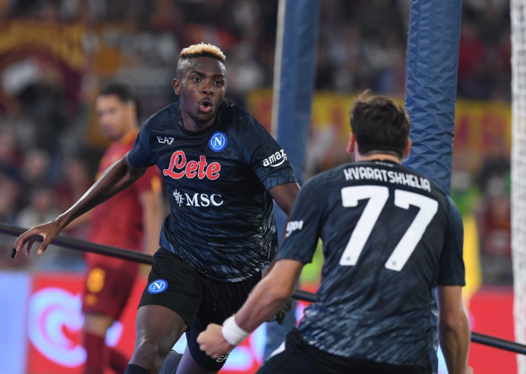 Napoli shocked Roma at the Stadio Olimpico with a late Victor Osimhen strike to reinforce their solitary lead at the top of the Serie A table