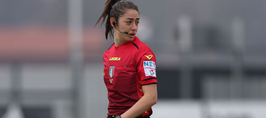 Maria Sole Ferrieri Caputi made history as the first female referee in Serie A history in Sassuolo-Salernitana over the weekend.
