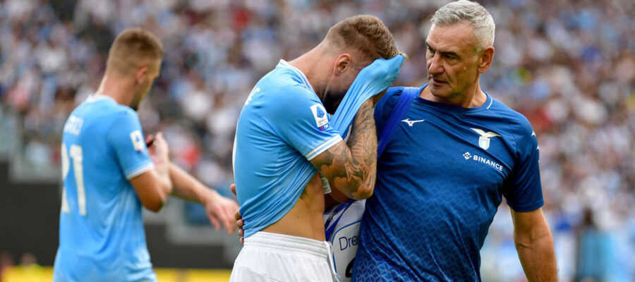 Lazio will have to cope without their top striker Ciro Immobile for the remainder of the year because of a significant thigh strain.