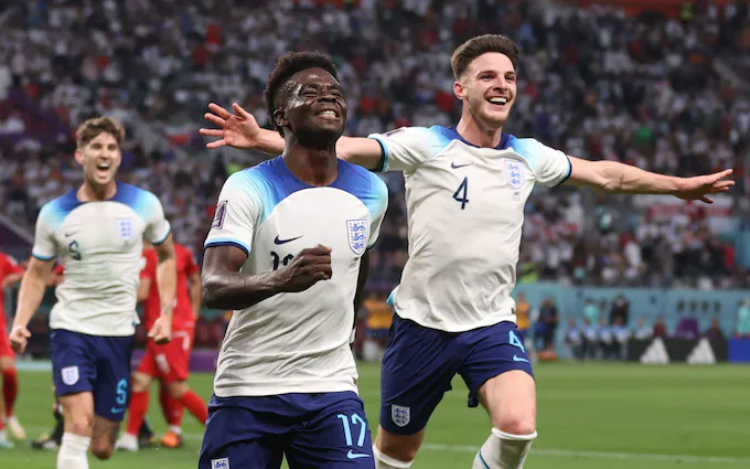 England defeated Iran 6-2 in their 2022 World Cup opener as Bukayo Saka scored a brace in the win.