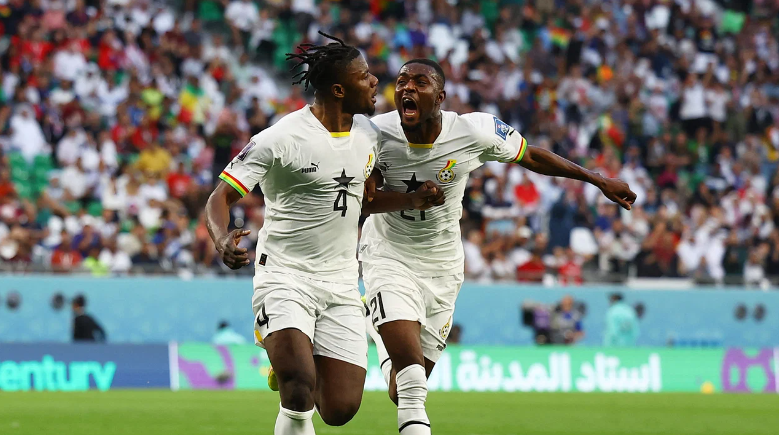 Mohammed Kudus and Mohammed Salisu led the Black Stars to their first World Cup victory in Qatar, defeating South Korea in their second group game on Monday
