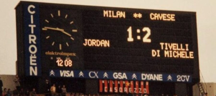 Which is that one team that Milan has never managed to beat in the course of their glorious history? The answer, quite incredibly, is...Cavese!