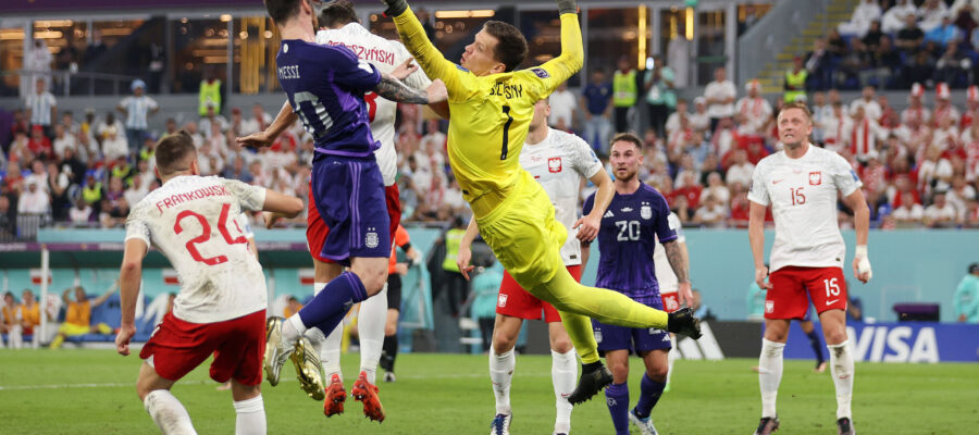 Argentina and Poland landed hand in hand into the World Cup knockout stage as the South Americans won 2-0 the final confrontation of Group C