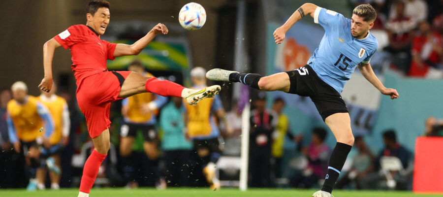 Uruguay were held to a 0-0 stalemate against South Korea in their opening World Cup match, despite both Diego Godin and Federico Valverde hitting the post.