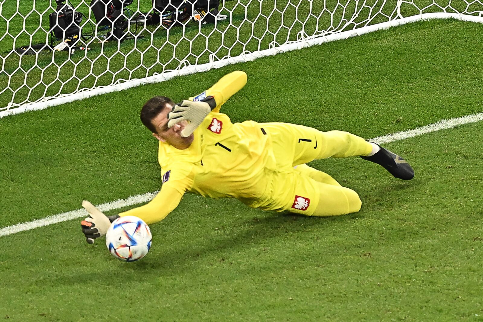 Wojciech Szczesny finally conceded against Argentina, but he shined again, denying Lionel Messi from the penalty spot. He hadn't been beaten in 680 minutes.