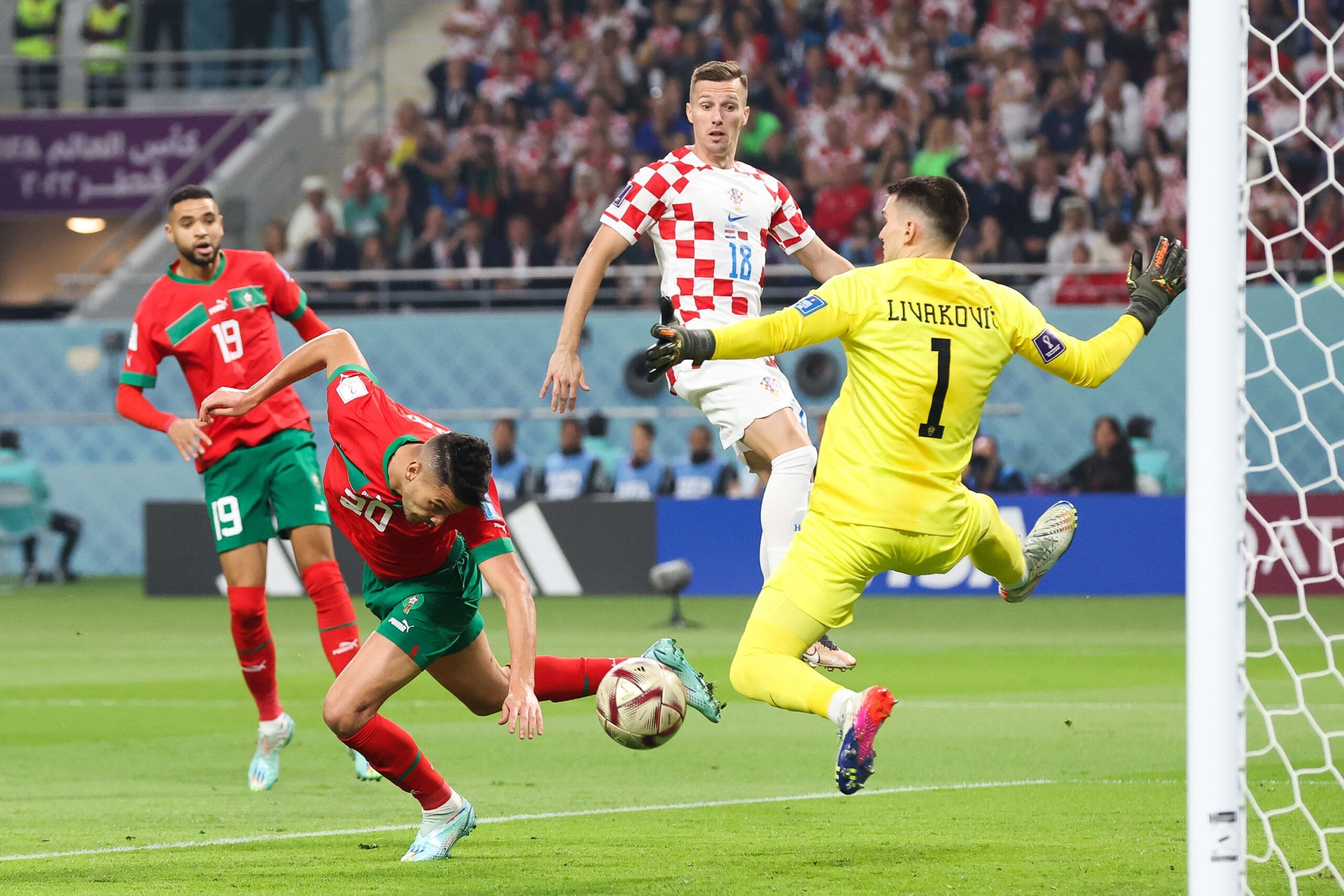 Morocco found themselves on the wrong side of a 2-1 scoreline in today's 2022 World Cup third-place playoff encounter against Croatia