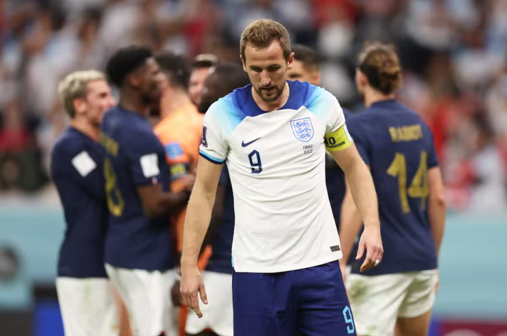 England failed to live up to their 'it's coming home' promise as defending World Cup champions France claimed a tense 2-1 win in this quarter-final tie
