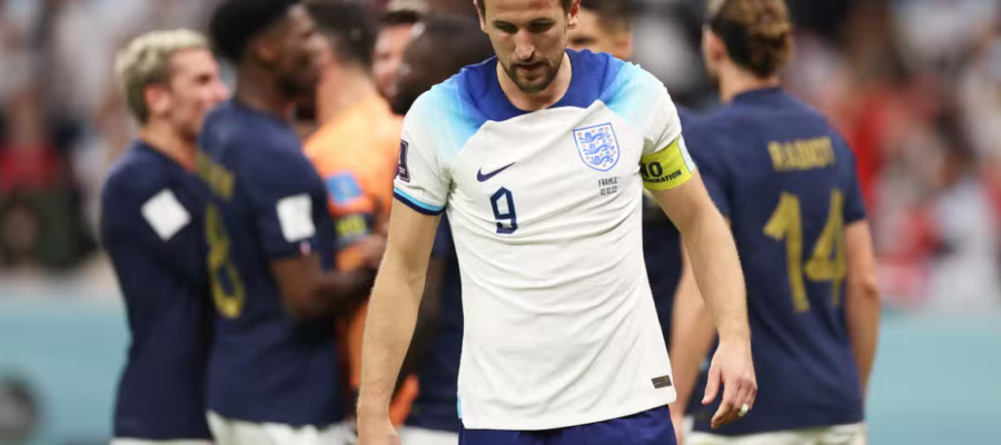 England failed to live up to their 'it's coming home' promise as defending World Cup champions France claimed a tense 2-1 win in this quarter-final tie