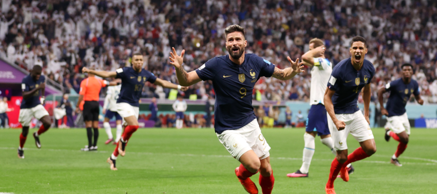France eked out a 2-1 victory over England in a 2022 World Cup quarter-final contest at Al Bayt Stadium to set up a semi-final tie against Morocco