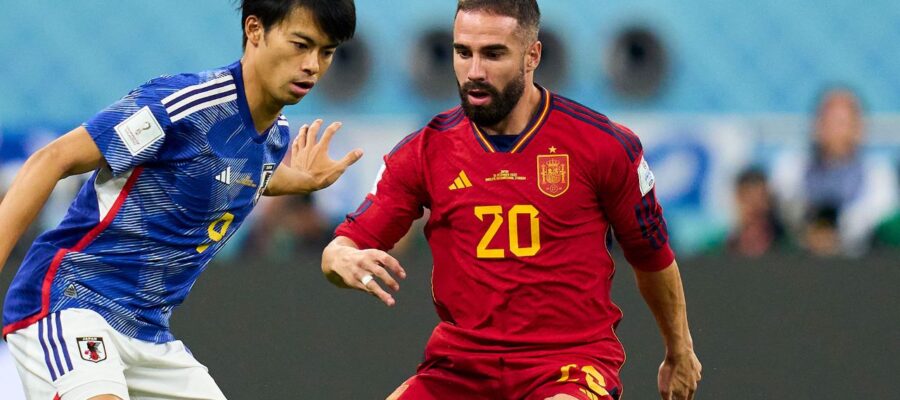 Despite dominating the first half, Spain conceded two second-half goals, losing 1-2. Carvajal's entrance left the backline weakened, which Japan exploited