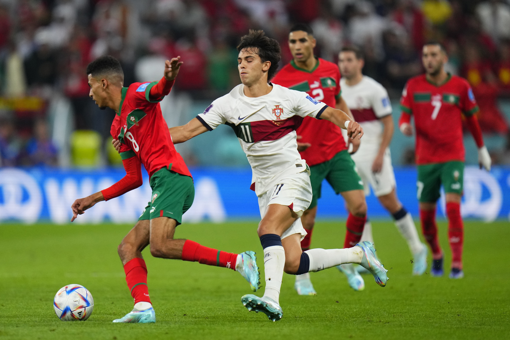Morocco stunned Cristiano Ronaldo's Portugal in Saturday's World Cup quarter-final tie as Youssef En-Nesyri headed home to seal his country's 1-0 triumph